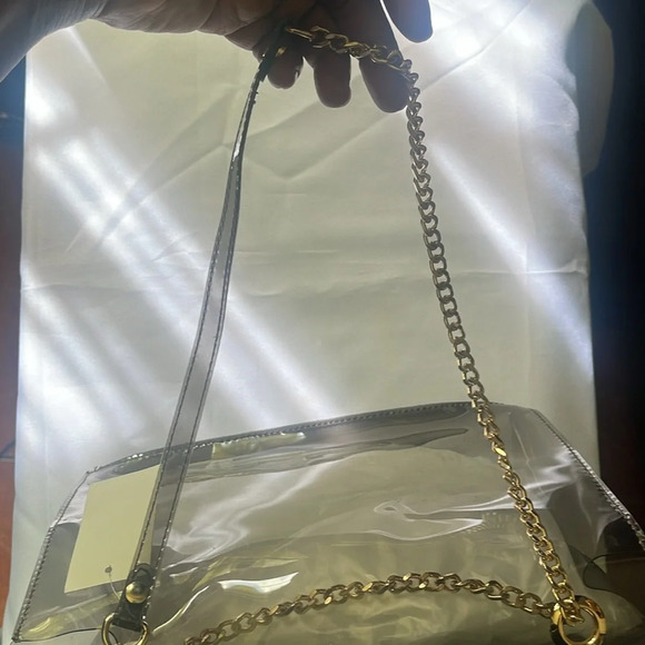 NWT Women’s Clear Studded Purse - Picture 8 of 8